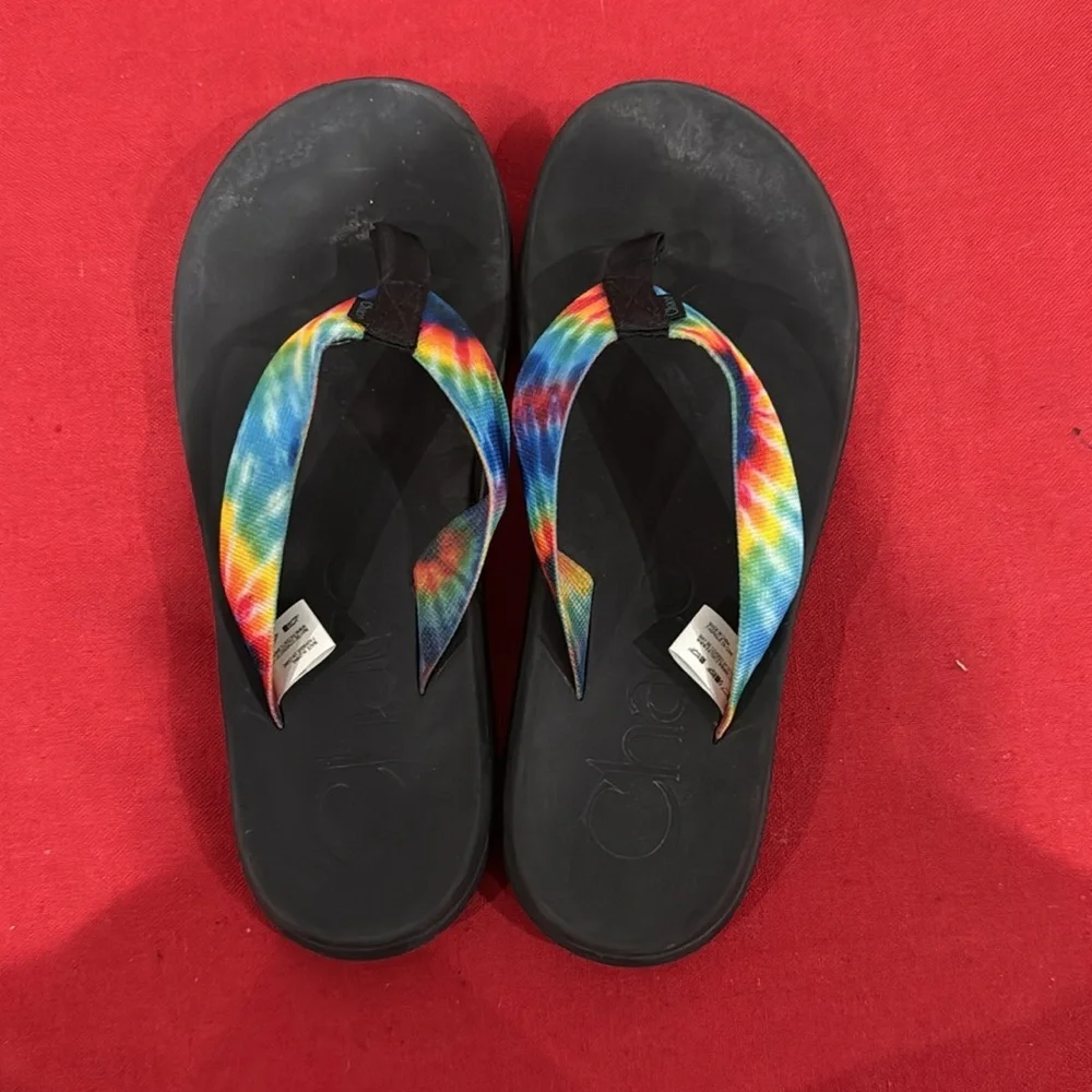 Chaco Women's Sandals - Black with Multicolor Straps - Picture 2 of 3